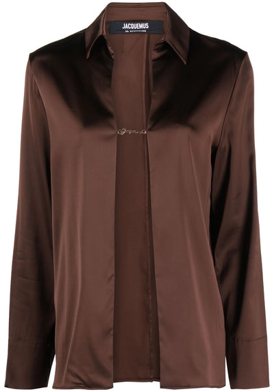 THE CHEMISE NOTTE IN DARK BROWN