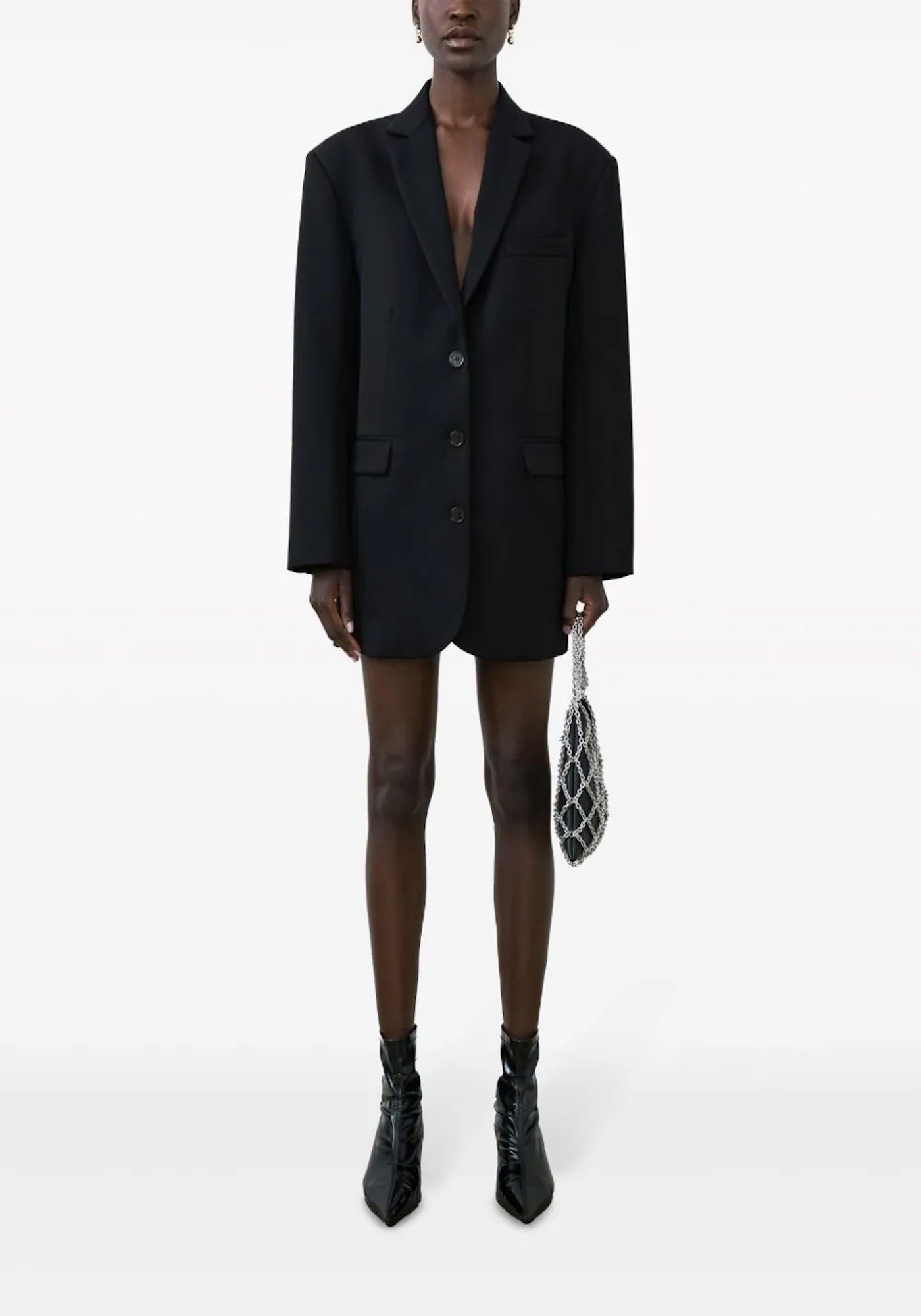 QUINN WOOL BLAZER DRESS IN BLACK