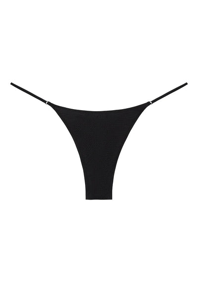 LUNA SUPERFINE BOTTOM IN BLACK SEERSUCKER
