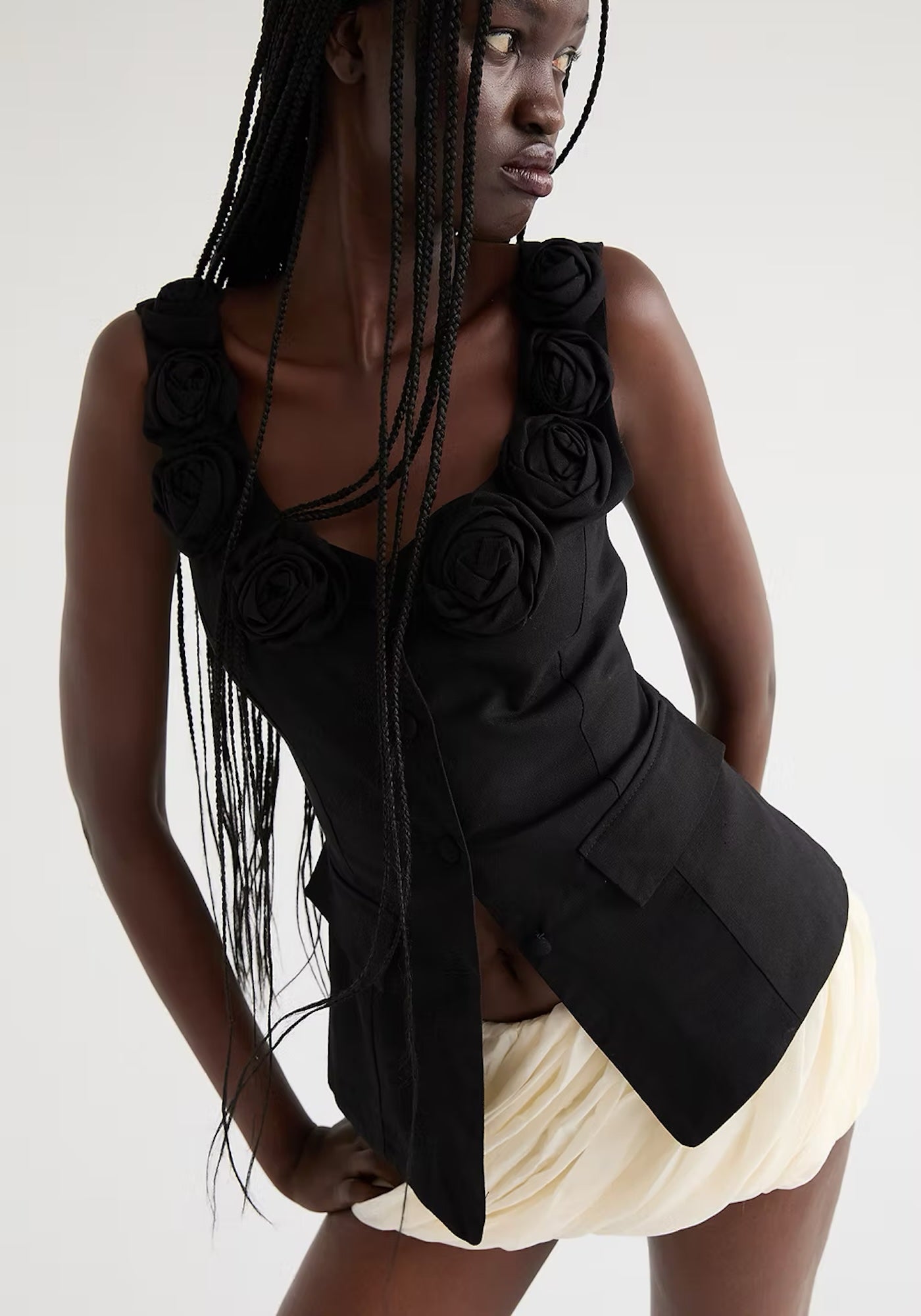 LOIRE LINEN BLOUSE IN BLACK