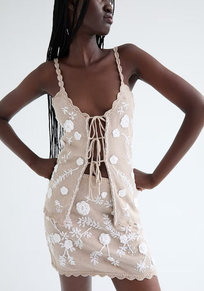 SUSY KNITTED TOP IN TUPE