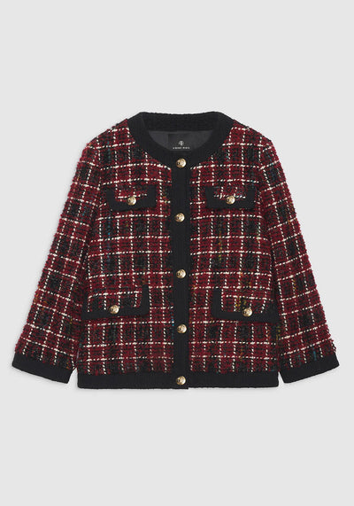 LYDIA JACKET IN CHERRY PLAID