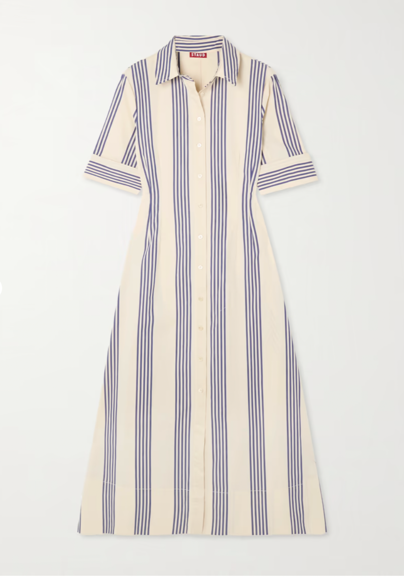 MAXI JOAN DRESS IN MARINE BAYADERE STRIPE