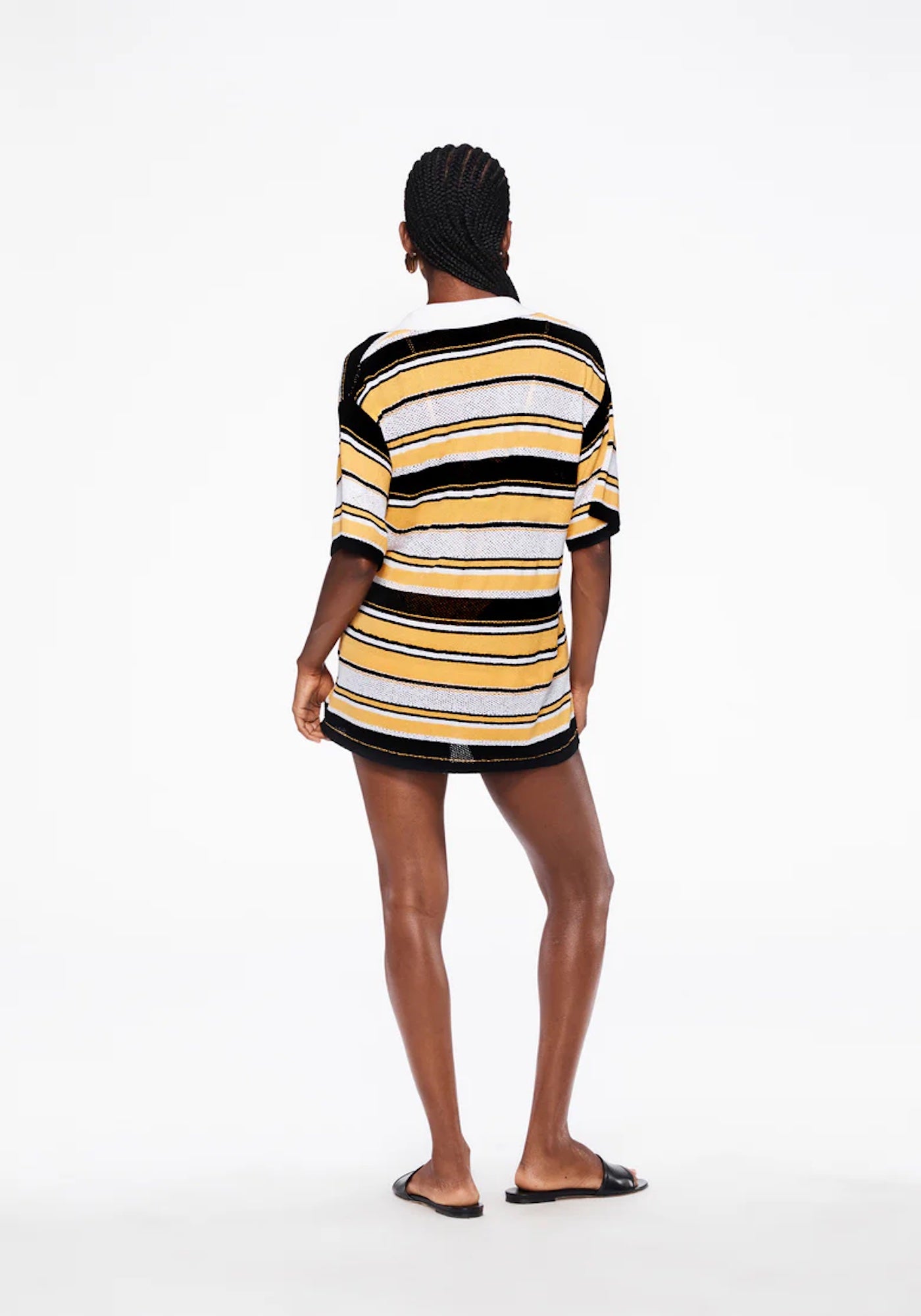 RUGBY KNIT DRESS IN RUGBY STRIPE