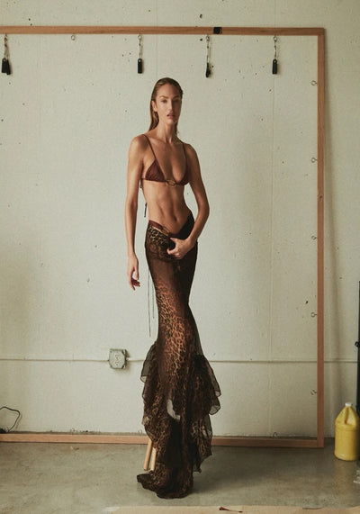 ONA QUATOR TOP IN CHESTNUT