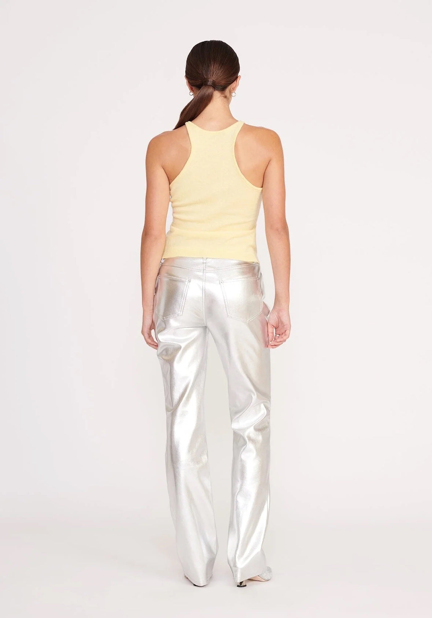CHISEL PANT IN SILVER