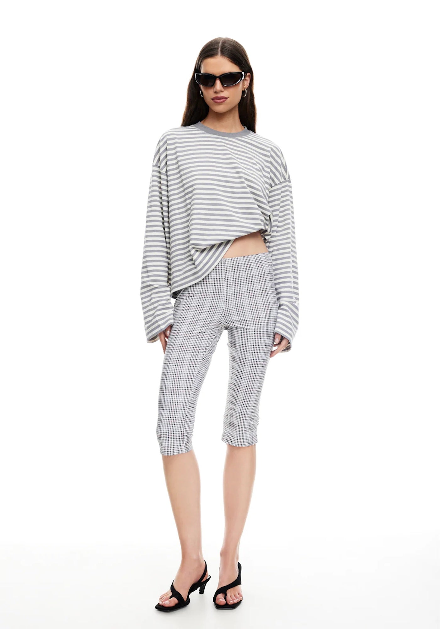 BLOOM LONG SLEEVE IN ASH STRIPE