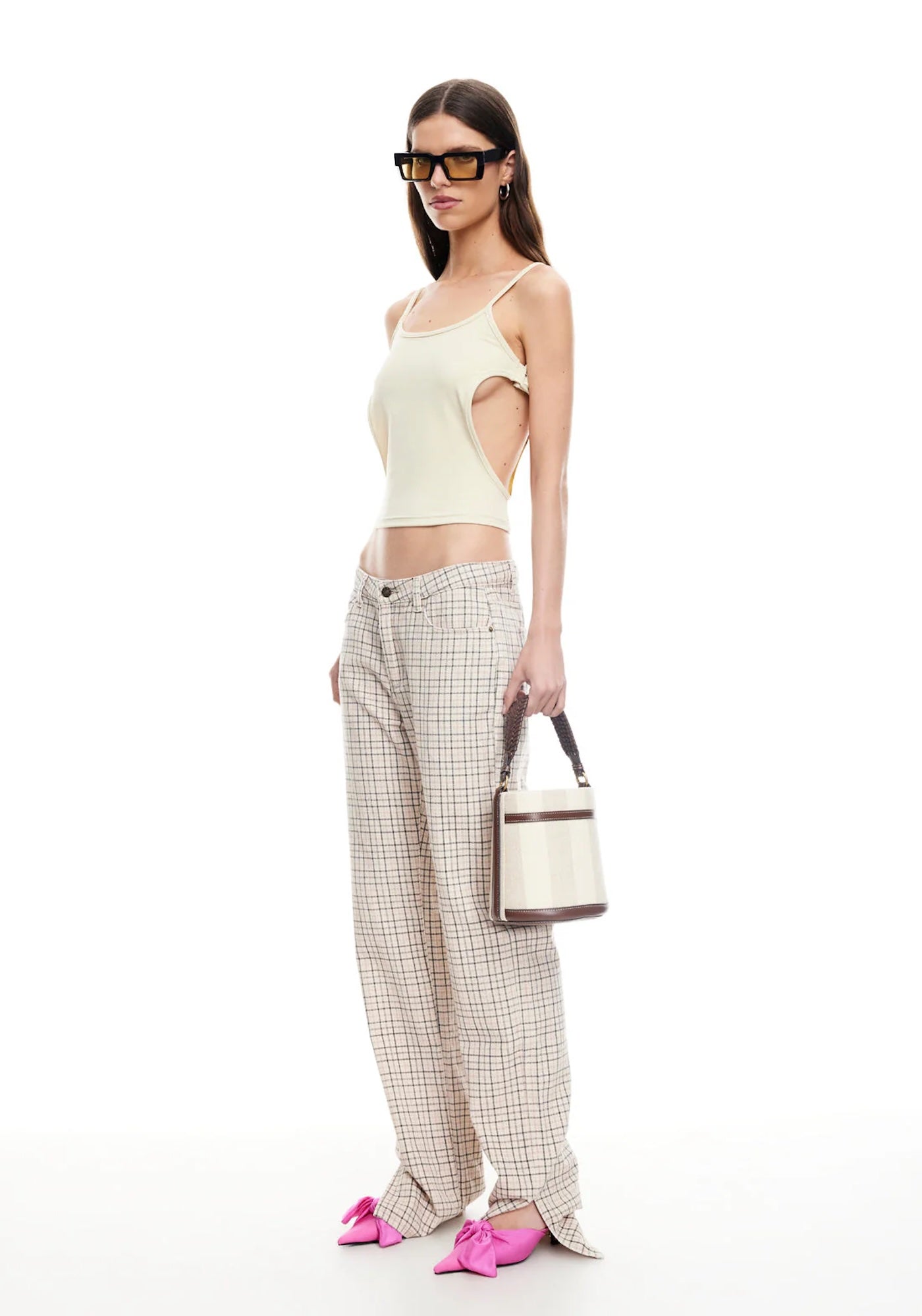 ALABAMA JEANS IN ALMOND PLAID