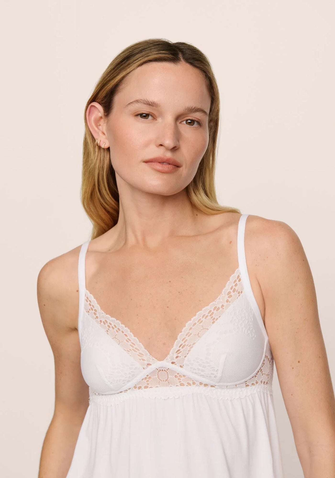 BEATRIX CAMI/SHORT PJ SET IN WHITE