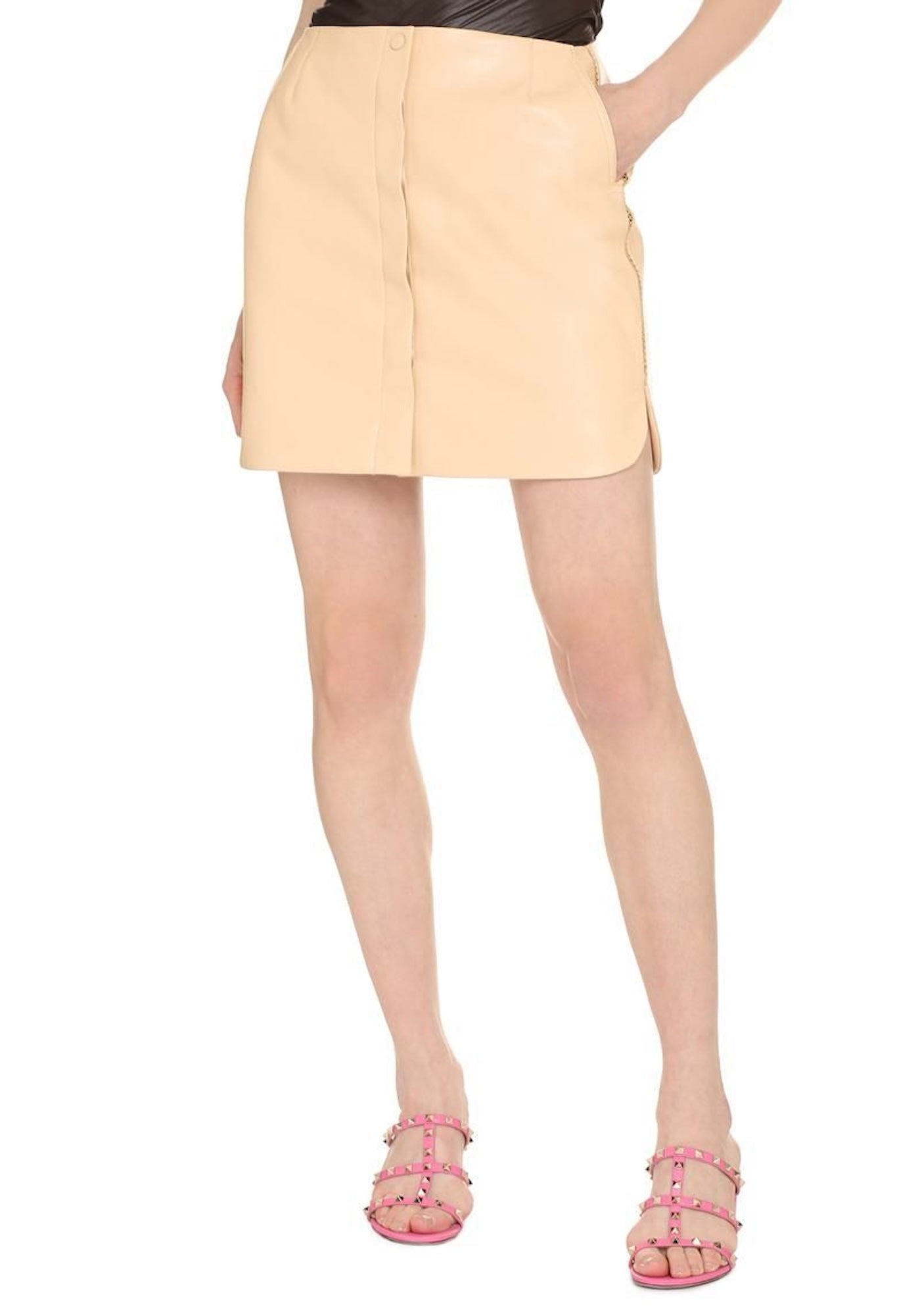LYNN LEATHER MINI SKIRT