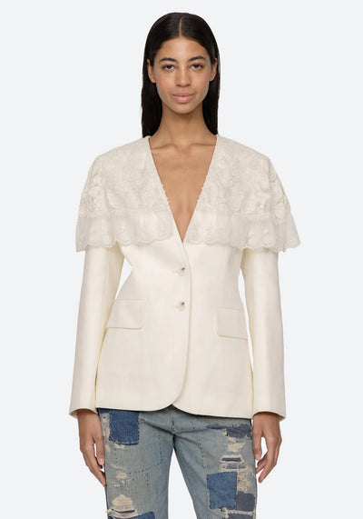 ARIELLE LACE CAPE JACKET