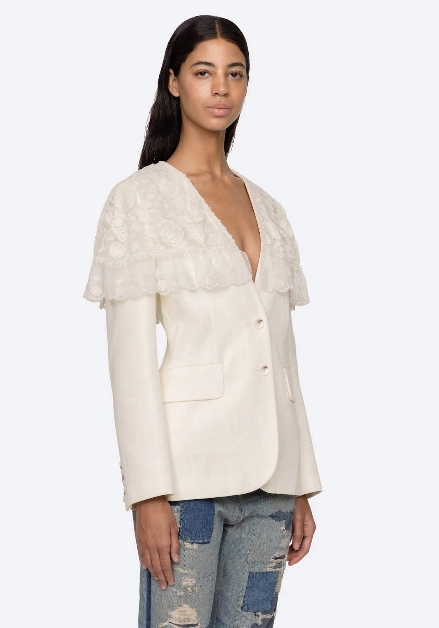 ARIELLE LACE CAPE JACKET