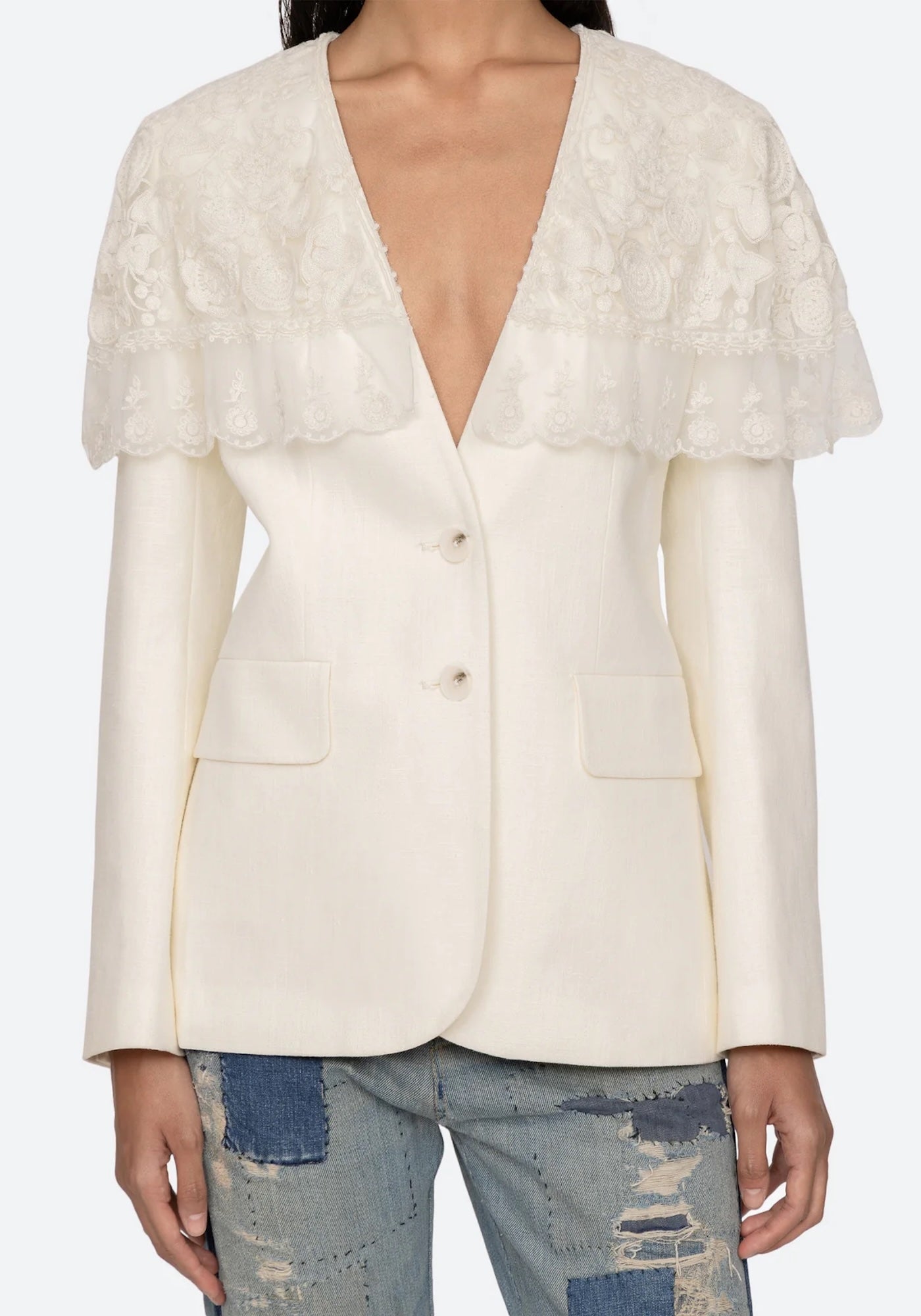 ARIELLE LACE CAPE JACKET