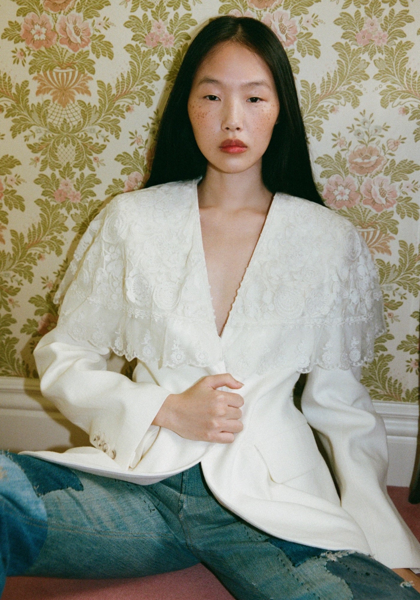 ARIELLE LACE CAPE JACKET