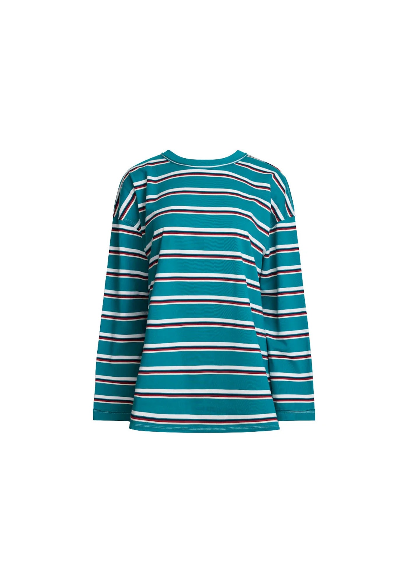 HORIZON LONG SLEEVE IN FOREST STRIPE