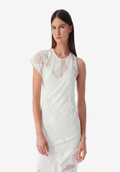 SHANON DRESS IN OFF WHITE