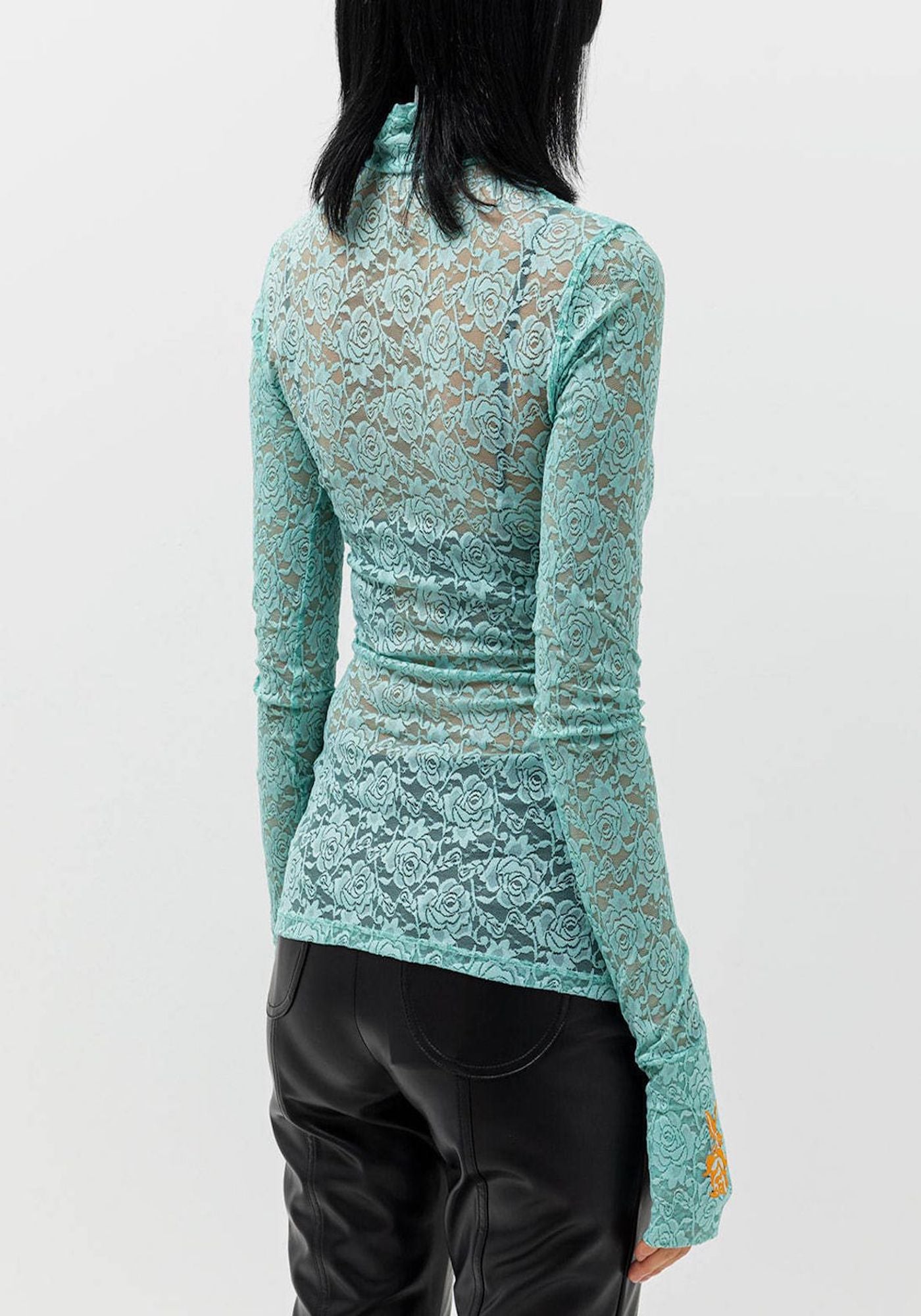ROSE LACE TOP IN MINT
