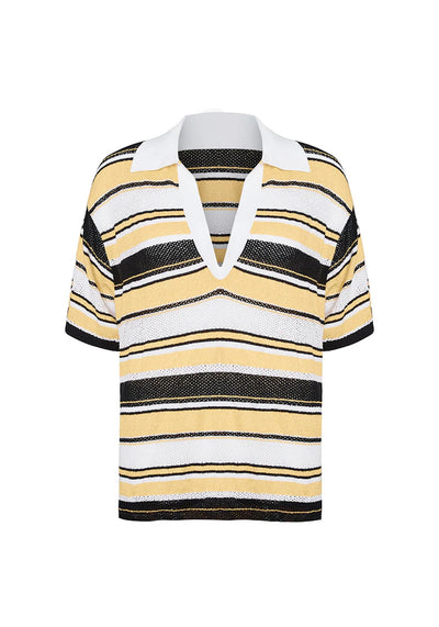 RUGBY KNIT DRESS IN RUGBY STRIPE