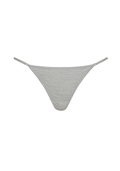 LACE LUNA THONG IN WHITE