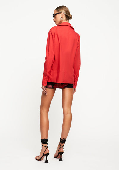 BARELY THERE SHIRT IN ROUGE