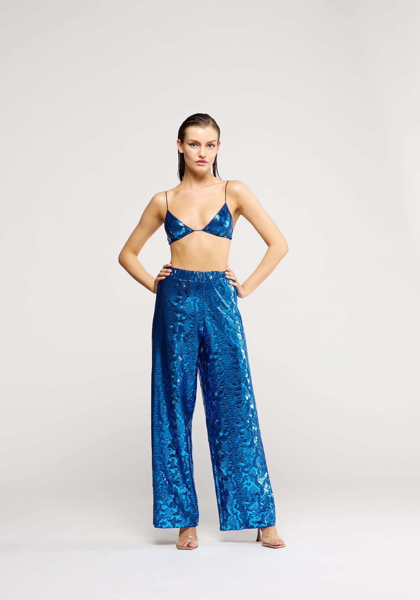 PYTHON PANTS IN BLUE