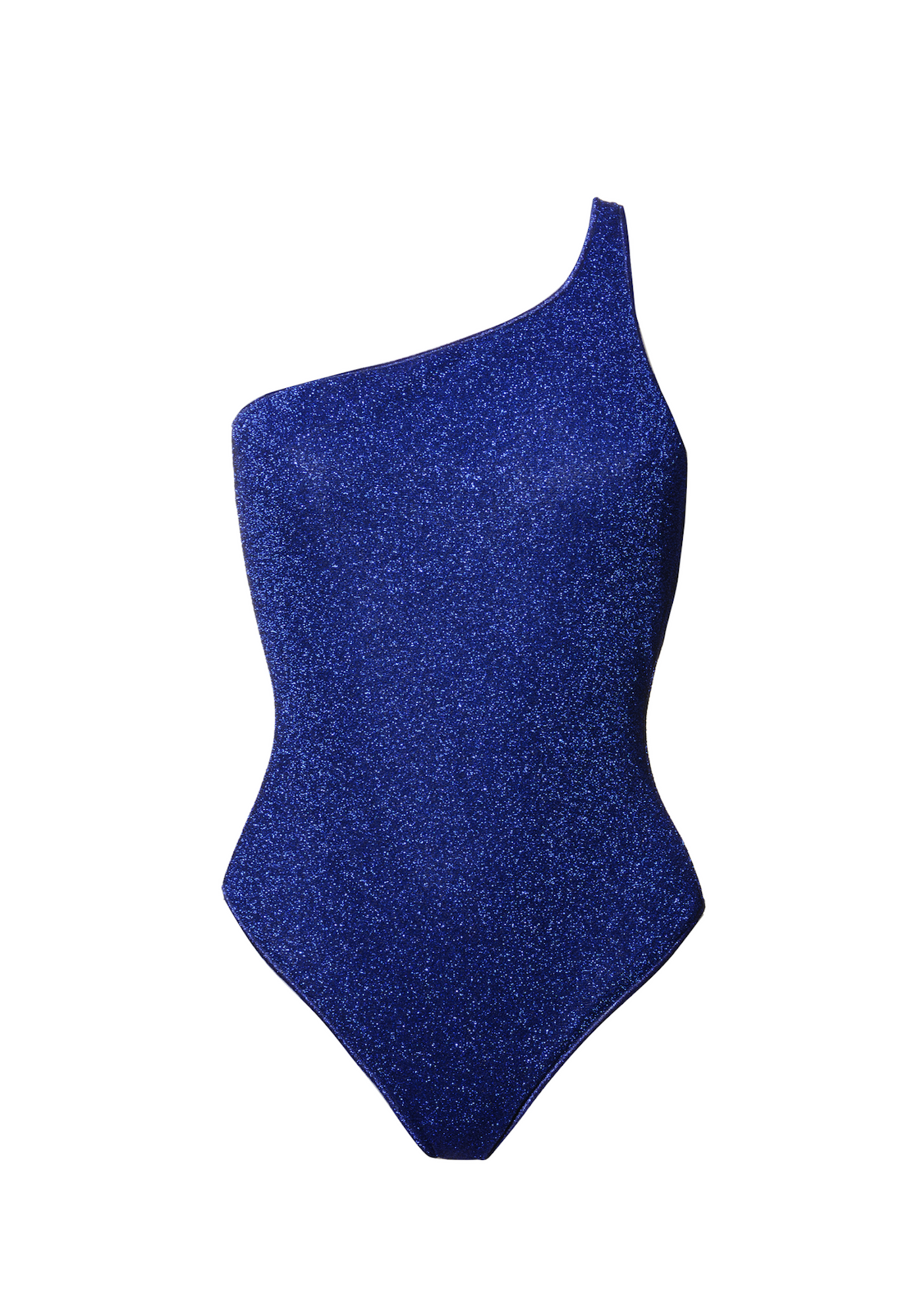 LUMIERE ASYMMETRICAL MAILLOT IN BLUE